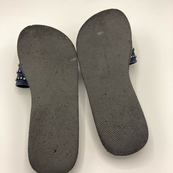 Women’s Denim Slide Sandals - Picture 3 of 4